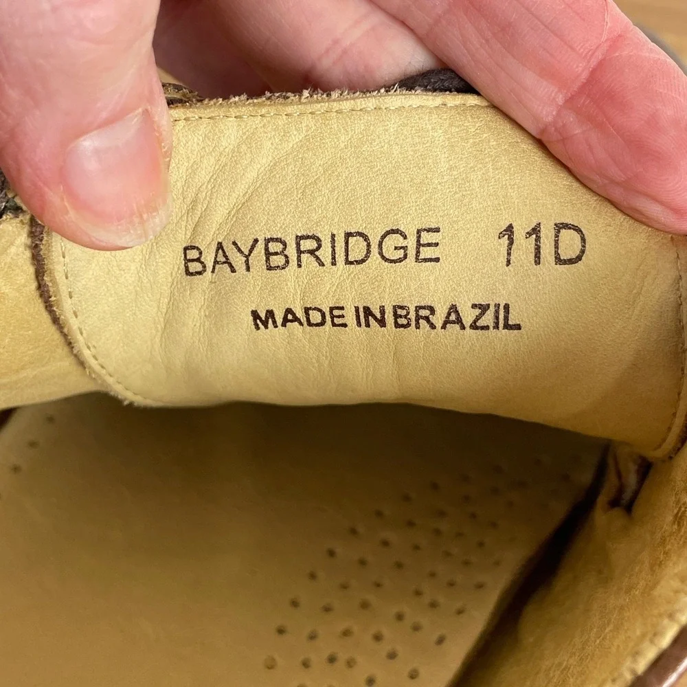 Studio Belvedere Baybridge Pebbled Leather Derby Shoes Men 11D Minimalist Office
